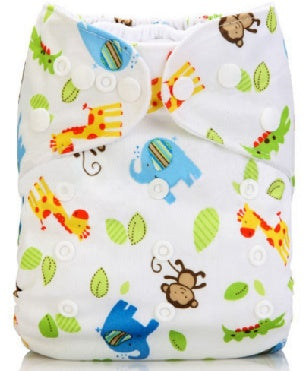 Baby Adjustable Cloth Diapers – Washable & Reusable Snap Diapers (3–13 kg)