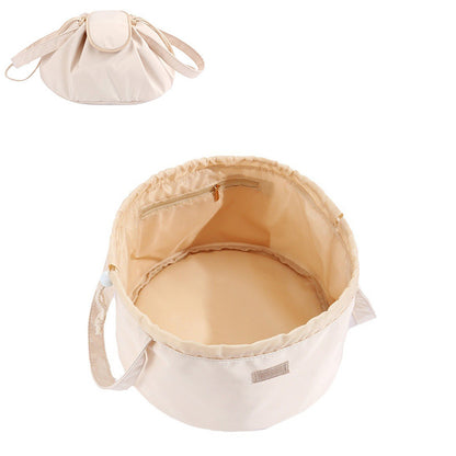 Large Drawstring Makeup Bag – Portable Cosmetic Organizer