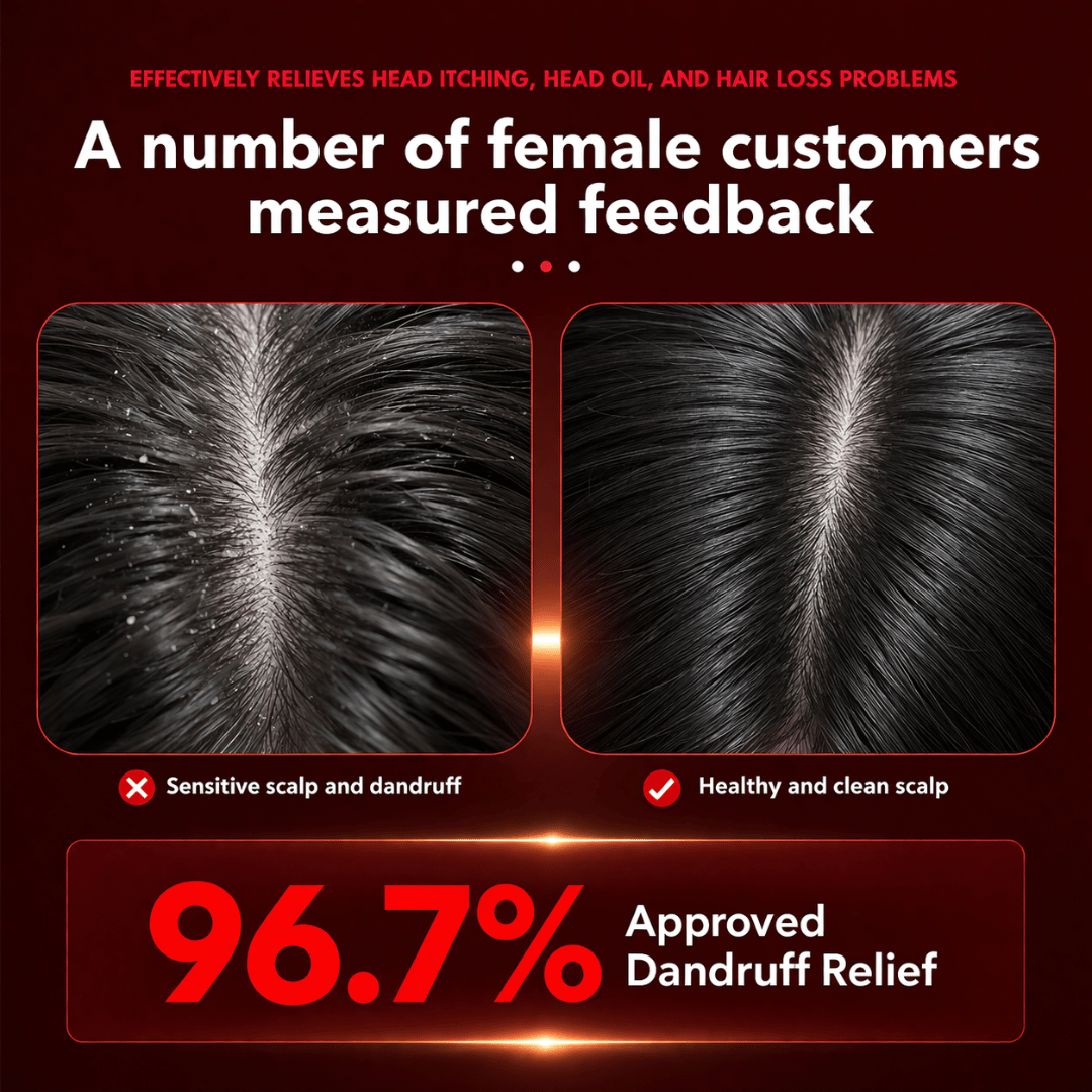 HairBella Blossom™ 3-in-1 Red Light Therapy Hair Brush