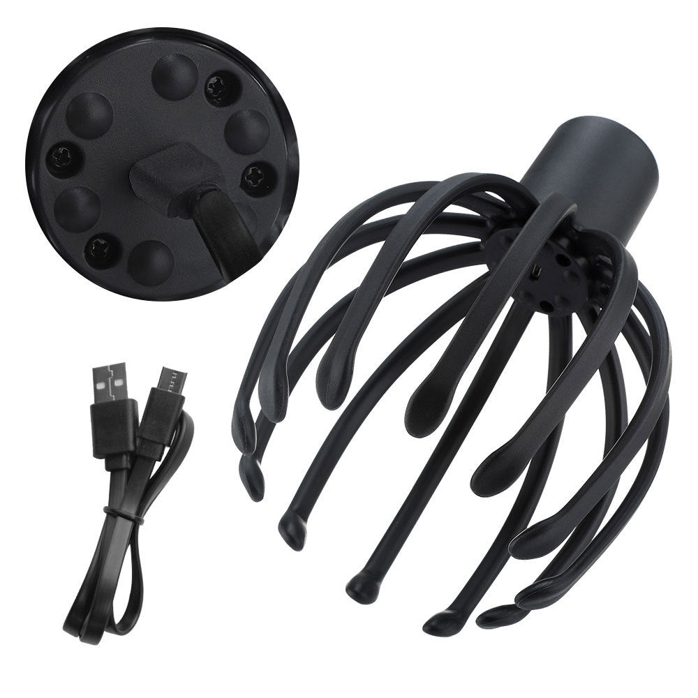 Electric Scalp Massager – USB Rechargeable Head Relaxation Device