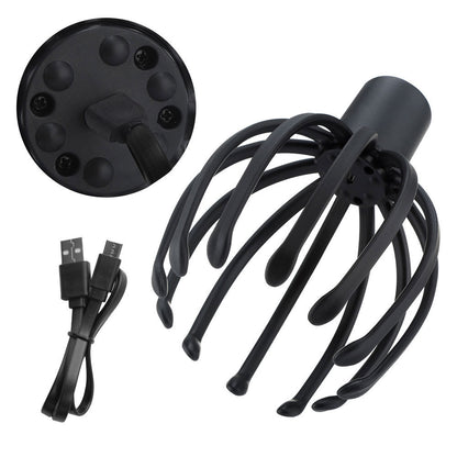 Electric Scalp Massager – USB Rechargeable Head Relaxation Device