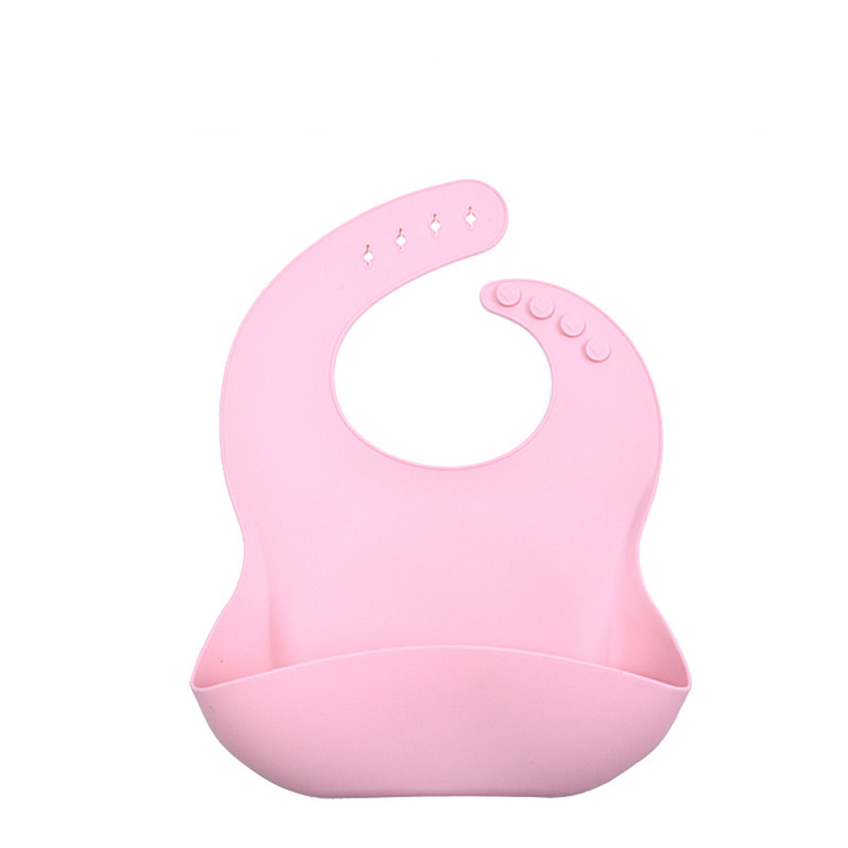 Eco-Friendly Silicone Baby Bibs with Catch Pocket
