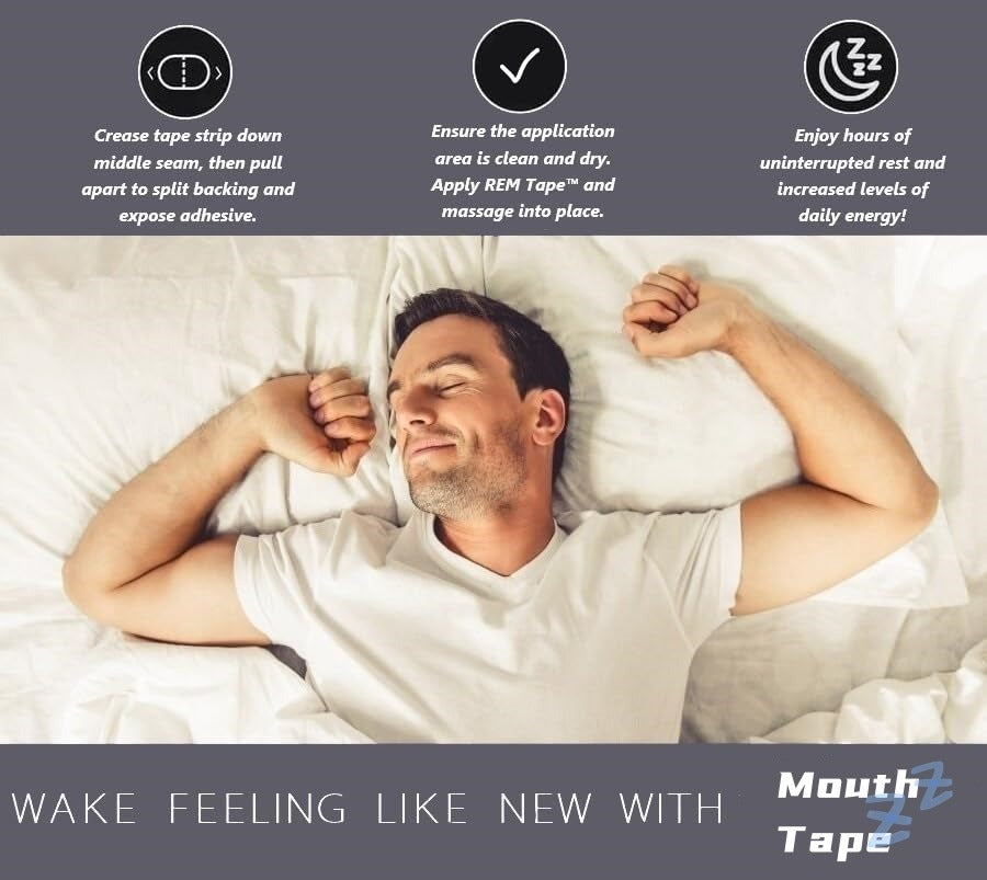 Sleep-Enhancing Mouth Tape for Snoring Reduction and Nasal Breathing