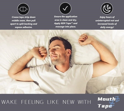 Sleep-Enhancing Mouth Tape for Snoring Reduction and Nasal Breathing