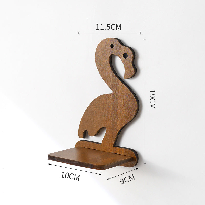 Eco-Friendly Wall-Mounted Plant Holders - Wood & Glass Decor