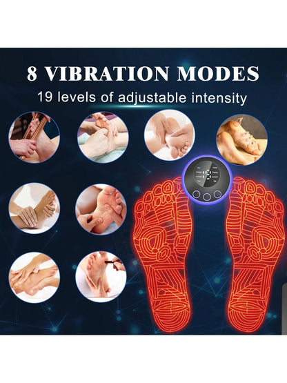 Rechargeable Electronic Foot Massager Pad for Relaxation and Wellness