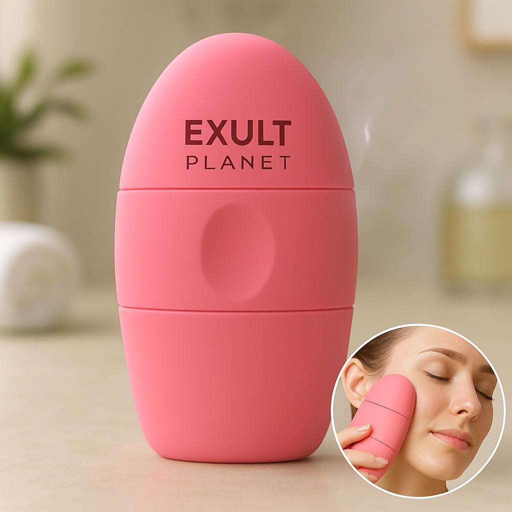 2 in 1 Ice Roller for Face And Eyes - Skin Firming & Cooling Facial Massage Tool