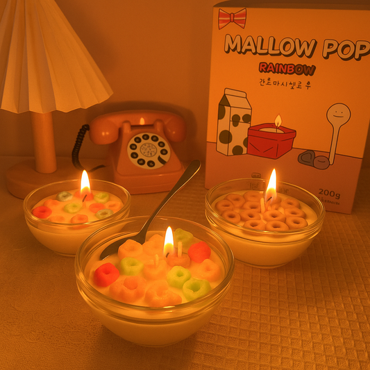 Soy wax Candle Cereal Bowl  – Fun Food-Inspired Aromatherapy Candle