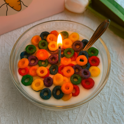 Soy wax Candle Cereal Bowl  – Fun Food-Inspired Aromatherapy Candle
