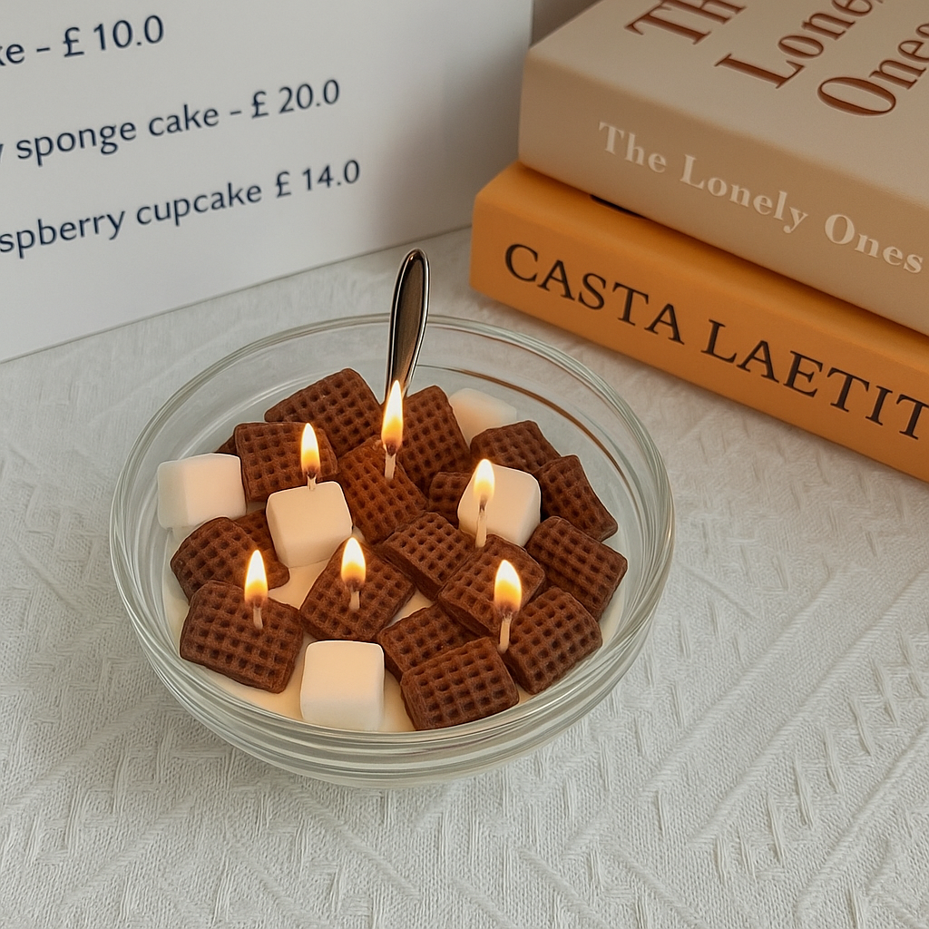 Soy wax Candle Cereal Bowl  – Fun Food-Inspired Aromatherapy Candle