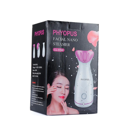 Face Steamer Nano Steam Hot Compress Heating Sprayer Skin Moisturizing Humidifier Pore Deep Cleaning Water Hydration Nebulizer