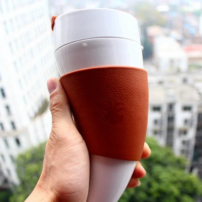 Creative Goat Horns Coffee Mug Cup Stainless Steel Vacuum Cup Thermos Flask Halloween Bar Lower Gift Tea Cups Water Bottle /Rope