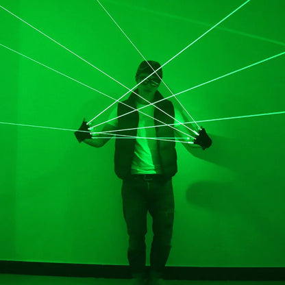 Red Green Laser Gloves Dancing Stage gloves laser Palm Light For DJ Club/Party/Bars Stage performance Personal props