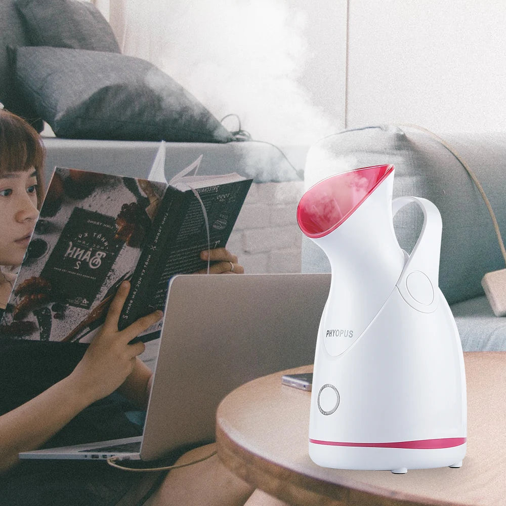 Face Steamer Nano Steam Hot Compress Heating Sprayer Skin Moisturizing Humidifier Pore Deep Cleaning Water Hydration Nebulizer