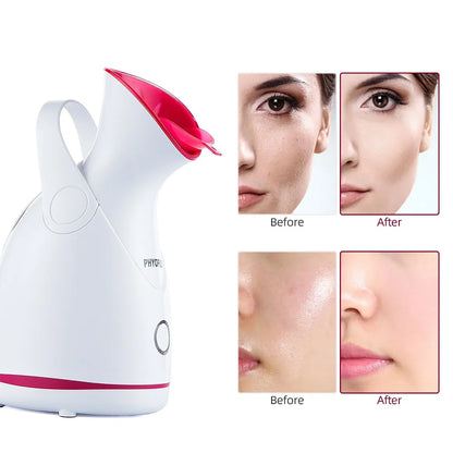 Face Steamer Nano Steam Hot Compress Heating Sprayer Skin Moisturizing Humidifier Pore Deep Cleaning Water Hydration Nebulizer
