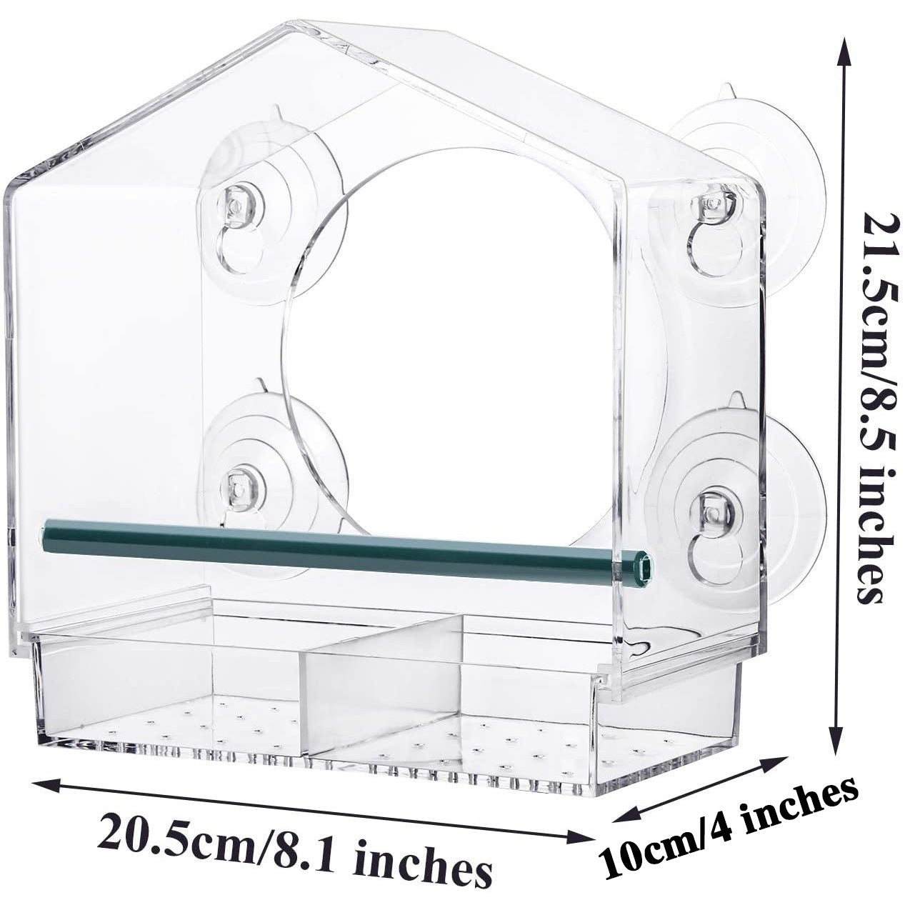 Transparent Window Bird Feeder - Eco-Friendly, Durable, Easy to Install