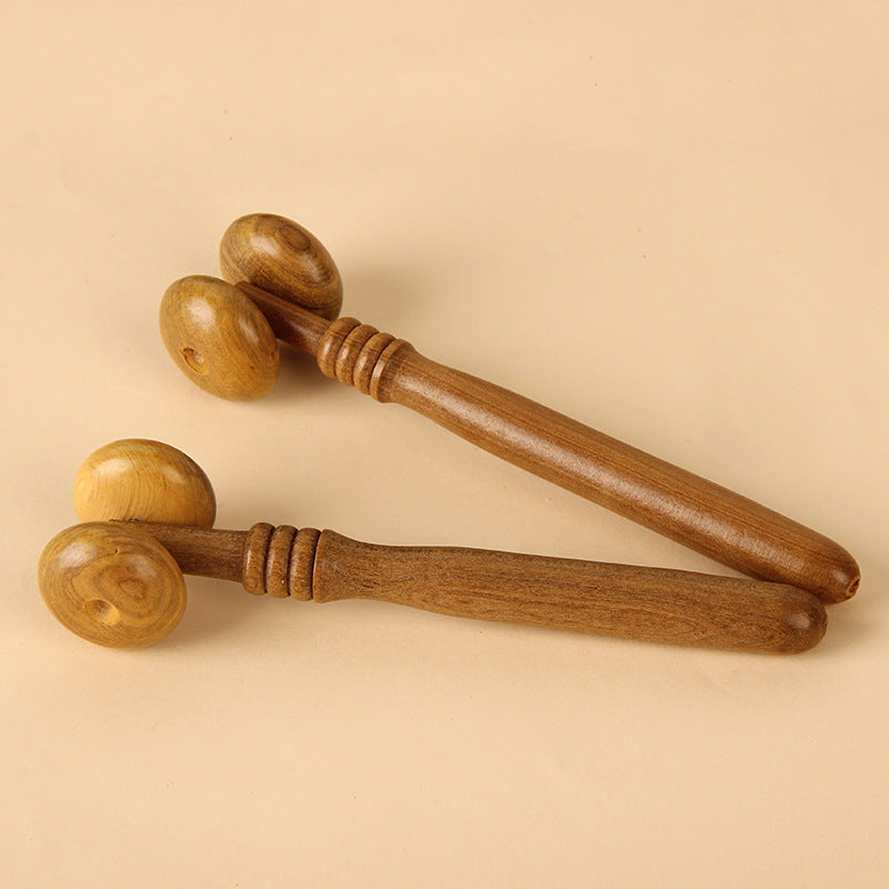 Eco-Friendly Wooden Sandalwood Hand Push Roller Massager