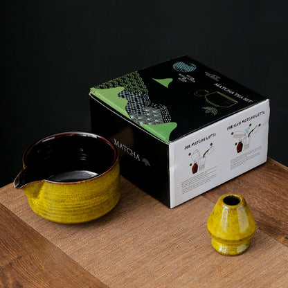 Eco-Friendly Handmade Bamboo Matcha Bowl & Whisk Set