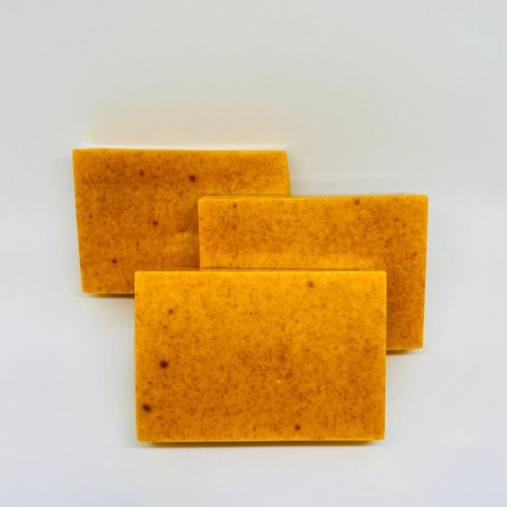 Natural Yellow Turmeric Soap Bars - Eco-Friendly, Biodegradable, Plastic-Free