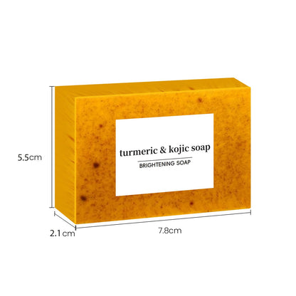 Natural Yellow Turmeric Soap Bars - Eco-Friendly, Biodegradable, Plastic-Free