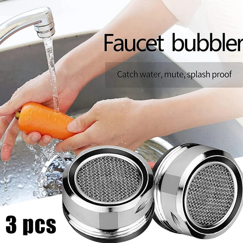 Water-Saving Faucet Bubbler Aerator in Silver