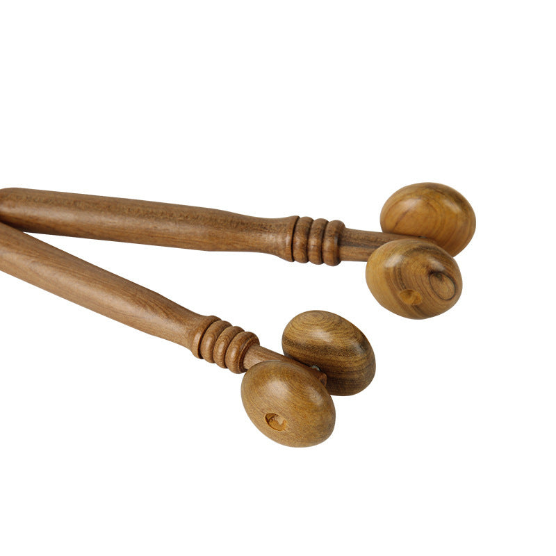 Eco-Friendly Wooden Sandalwood Hand Push Roller Massager