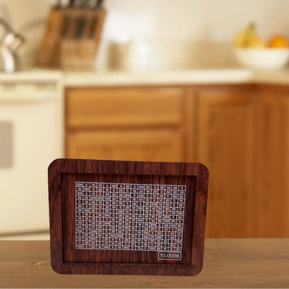 Eco-Friendly Digital Piggy Bank - Sustainable Wood Grain Savings Box