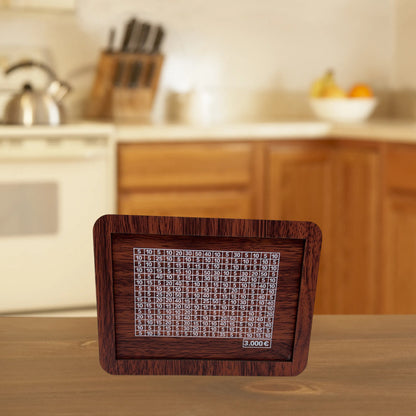 Eco-Friendly Digital Piggy Bank - Sustainable Wood Grain Savings Box