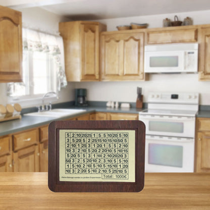 Eco-Friendly Digital Piggy Bank - Sustainable Wood Grain Savings Box