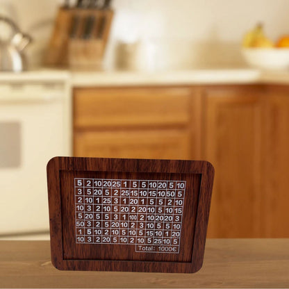 Eco-Friendly Digital Piggy Bank - Sustainable Wood Grain Savings Box