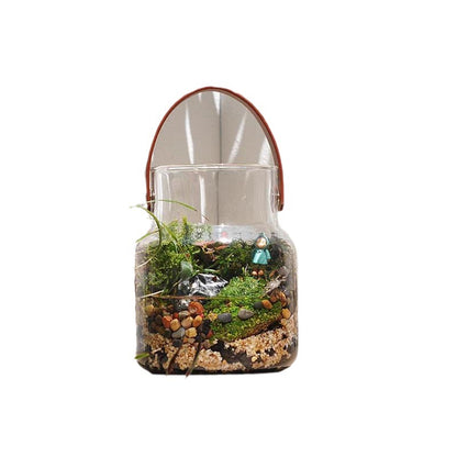 Eco-Friendly Leather Portable Glass Vase