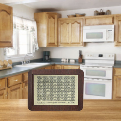 Eco-Friendly Digital Piggy Bank - Sustainable Wood Grain Savings Box
