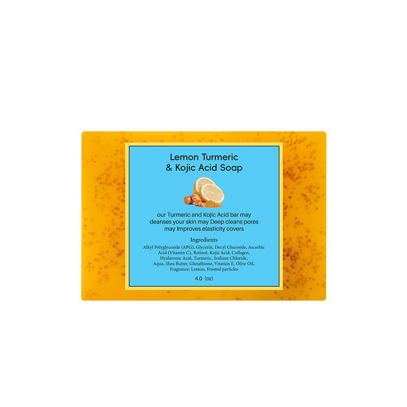 Natural Yellow Turmeric Soap Bars - Eco-Friendly, Biodegradable, Plastic-Free