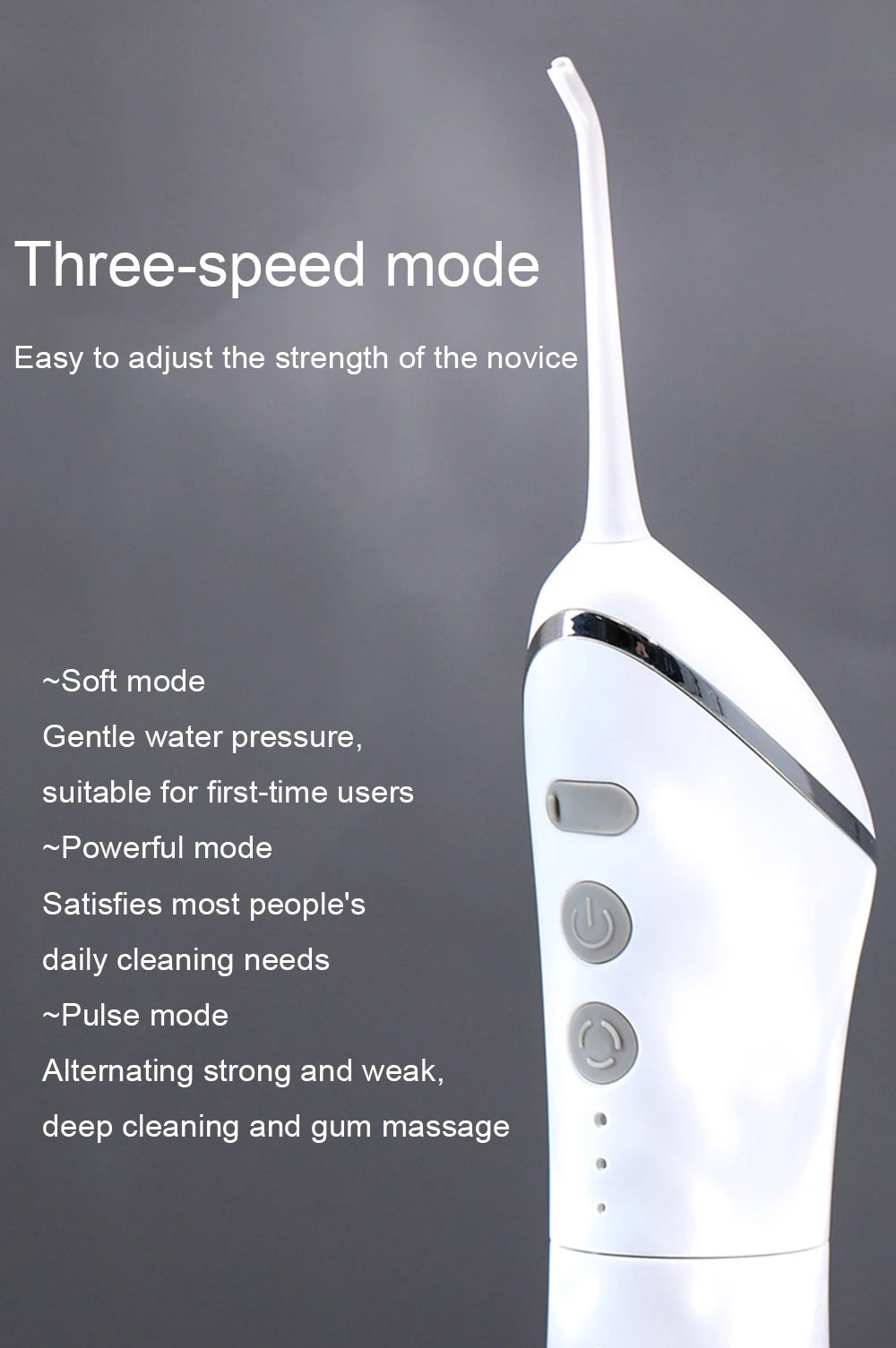 YOUPIN Oral Irrigator Water Flosser Electric Dental Whitening USB Rechargeable Gums Care Portable Cordless Jet Tooth Scaler New