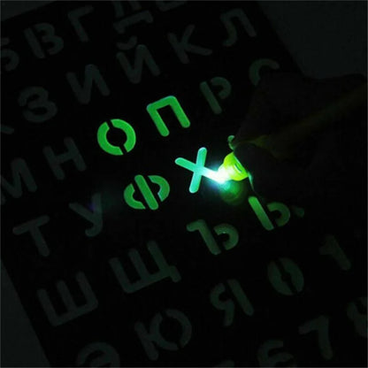 Hot Small Size Luminous Magic Drawing Board Light In Dark Children Kids Paint Toy DIY Educaitonal Boy Girl Educational Toys