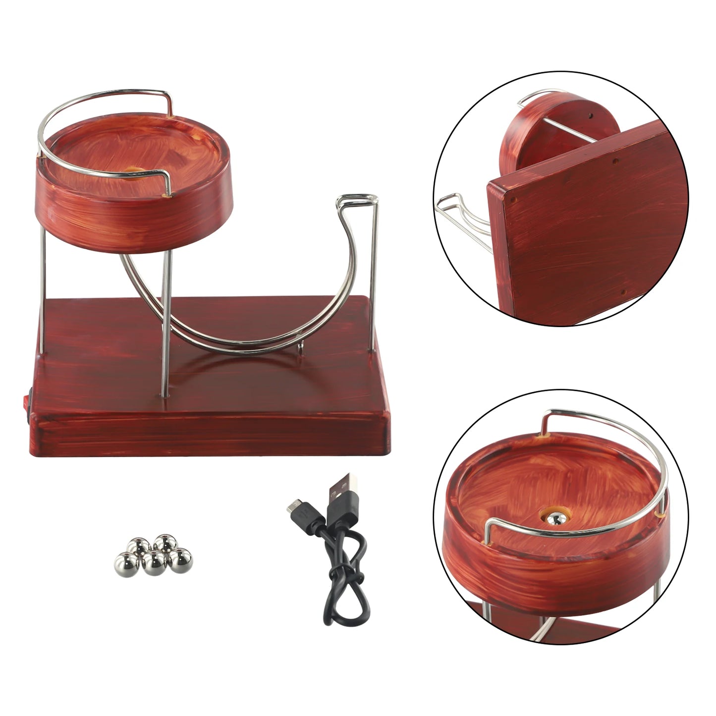 Machine Perpetual Motion Creative Decor Electric Perpetual Energy Model Gifts Office Ornament Plastic Sculpture