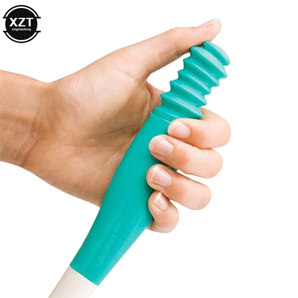 NEW Toilet Aid Comfort Bottom Wiper with Extended Handle Retractable Long Handle Reach Press Bend-free Paper Scrub Self Wipe Aid