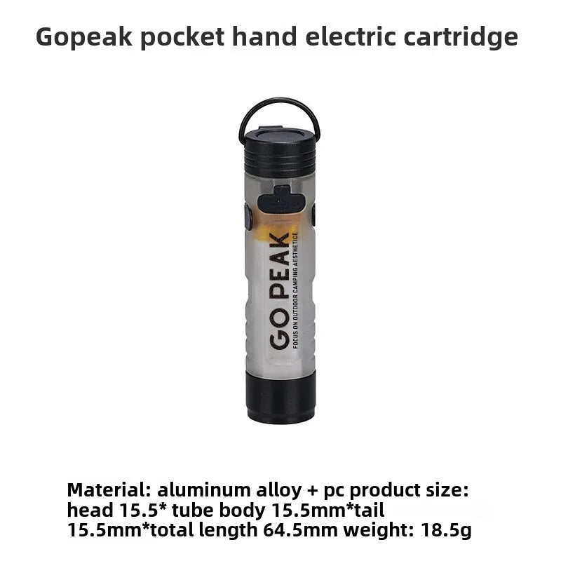 GOPEAK New Pocket Mini Flashlight Outdoor Key Clip Cap Ambient Led Long Endurance Disaster Relief Emergency 5050 Small Light