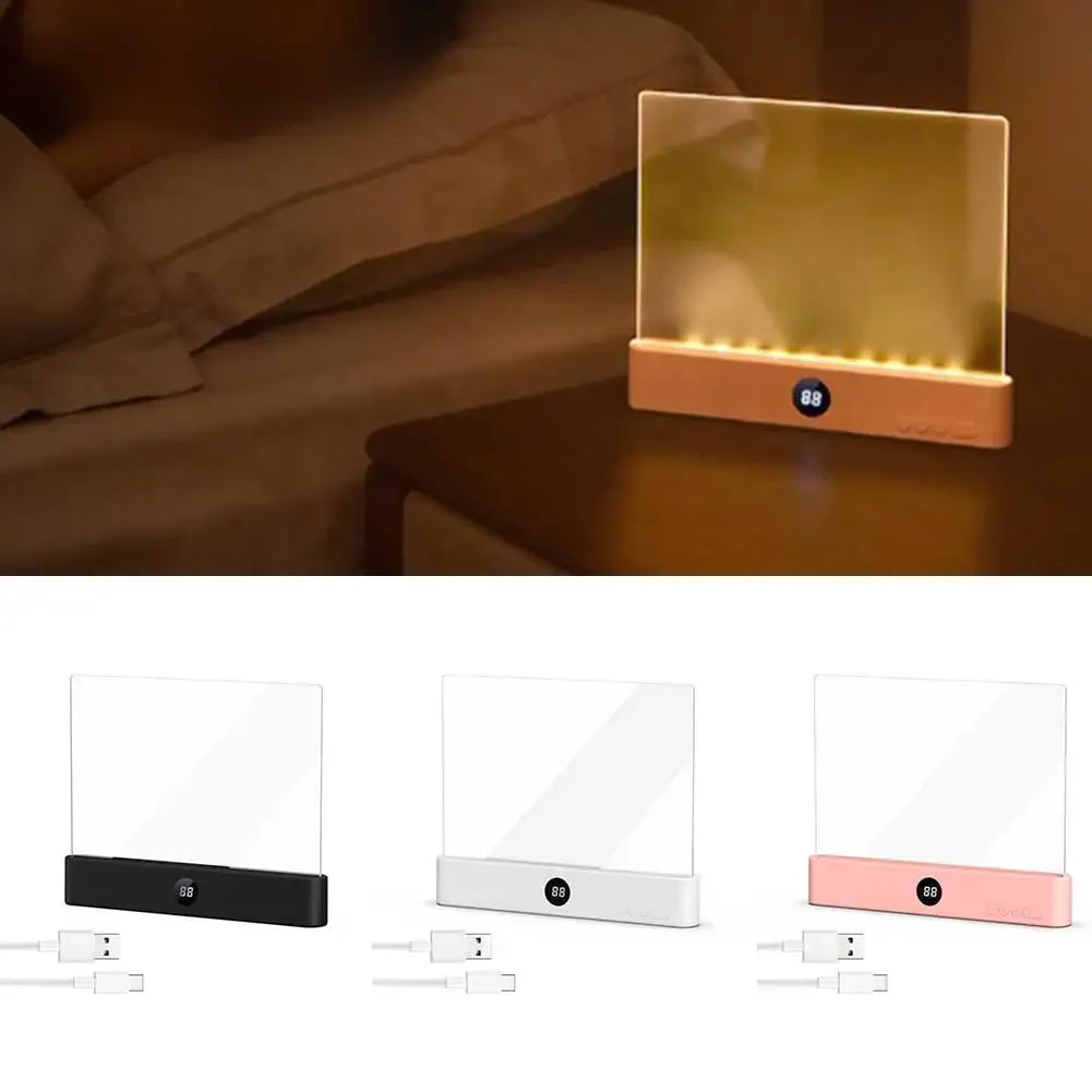 Smart LED Flat Panel Book Light Rechargeable Eye Protection Night Reading Reading Lamp For Students Indoor Use 2In1 Night Light