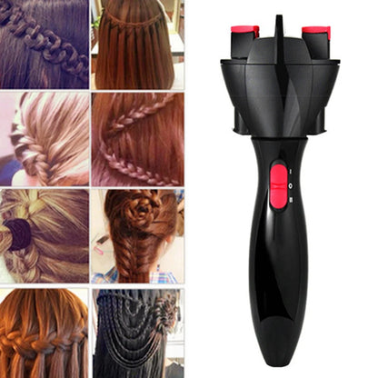 Portable Electric Hair Braider DIY Hair Styling Tools ABS Automatic Twist Knitted Braiding Machine Battery Powered