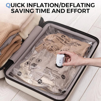 FLEXTAIL Portable Air Pump, Mini Camping Pump with Light, USB-C Charging, Ideal for Sleeping Pads, Air Bed Mattress, Vacuum Bags