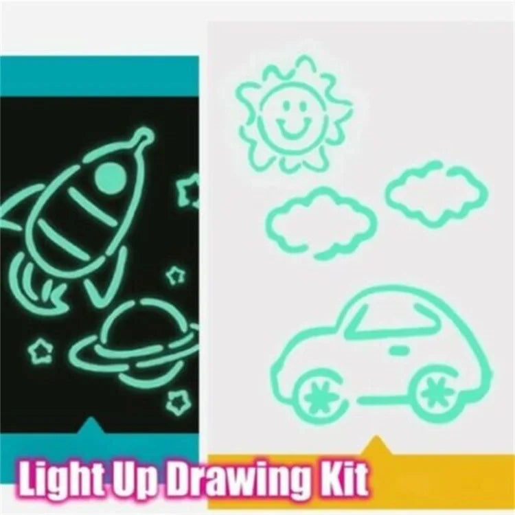 Hot Small Size Luminous Magic Drawing Board Light In Dark Children Kids Paint Toy DIY Educaitonal Boy Girl Educational Toys