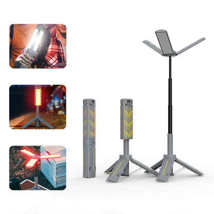 Rechargeable Outdoor Portable Hiking Camping Fishing Flashlight Telescoping Camping Lantern Telescopic Camping Light