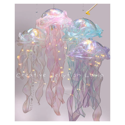 1-5PCS LED Jellyfish Lamp Portable Flower Light Girl Room Atmosphere Decoration Lamp Bedroom Night Lamp Home Decoration Decor