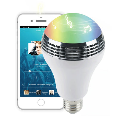 Bluetooth speaker function LED light bulb, APP control, E27 is an ideal choice for home, party, bedroom, and indoor light bulbs