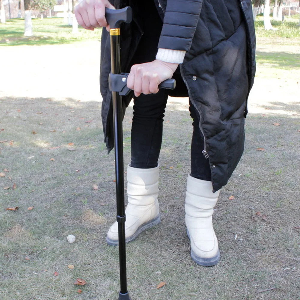 Portable Old Man Walking Cane Crutch Replacement Accessories Handle Diameter 22mm Elderly Booster Walking Stick Auxiliary Handle