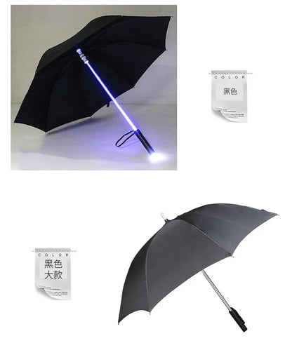 LED stick light luminous umbrella colorful creative lights fiber straight umbrella touch cloth luminous advertising umbrella