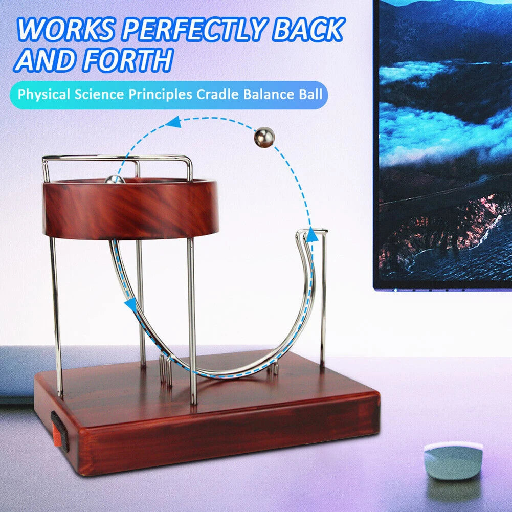 Machine Perpetual Motion Creative Decor Electric Perpetual Energy Model Gifts Office Ornament Plastic Sculpture