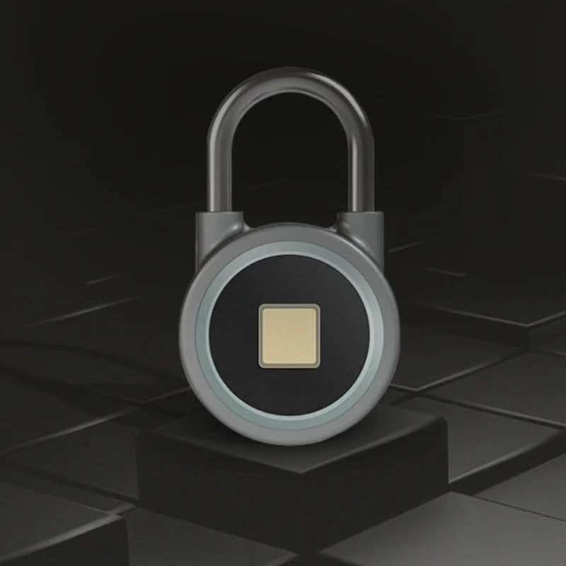 APP Smart Fingerprint Padlock Waterproof  Biometric Padlocks With Buit-in Rechargeable Battery USB Charge