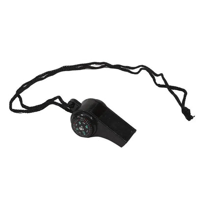 3-in-1 emergency survival whistle, compass, thermometer, referee cheerleading whistle, sports supplies